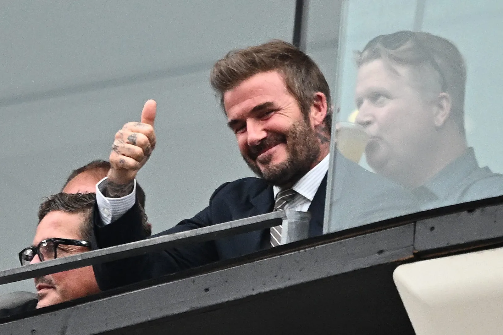 Freude über den Gruppensieg: David Beckham