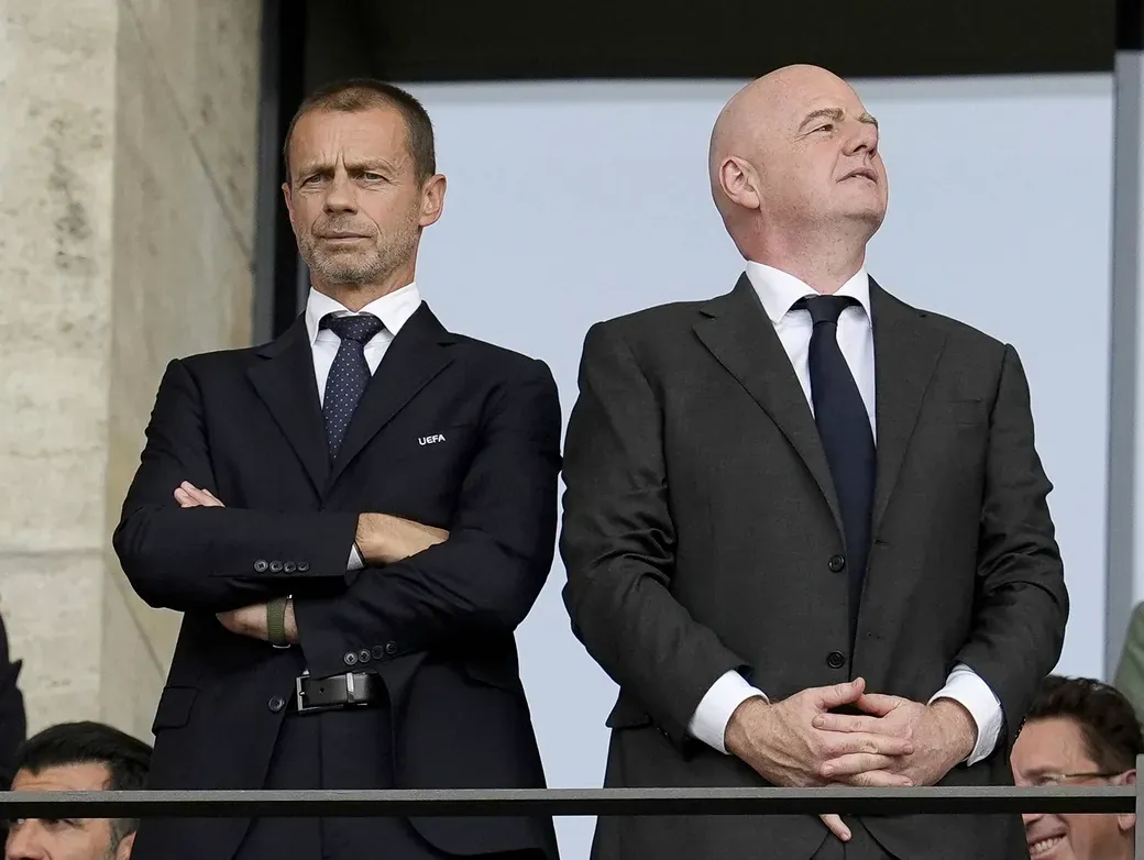 Uefa-Präsident Aleksander Čeferin und Fifa-Chef Gianni Infantino
